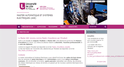 Desktop Screenshot of master-ase.univ-lille1.fr