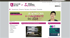 Desktop Screenshot of mathematiques.univ-lille1.fr