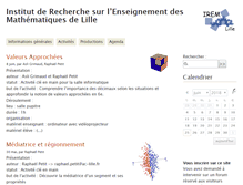Tablet Screenshot of irem.univ-lille1.fr