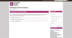 Desktop Screenshot of formations.univ-lille1.fr
