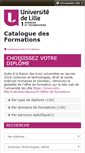 Mobile Screenshot of formations.univ-lille1.fr