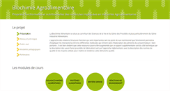 Desktop Screenshot of biochim-agro.univ-lille1.fr