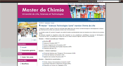 Desktop Screenshot of master-chimie.univ-lille1.fr