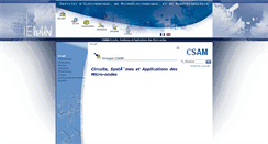 Desktop Screenshot of csam.iemn.univ-lille1.fr