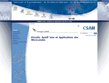 Tablet Screenshot of csam.iemn.univ-lille1.fr