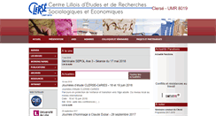 Desktop Screenshot of clerse.univ-lille1.fr
