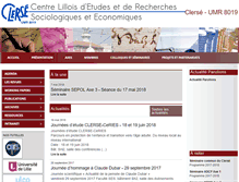 Tablet Screenshot of clerse.univ-lille1.fr