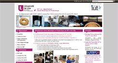 Desktop Screenshot of iut-gmp.univ-lille1.fr