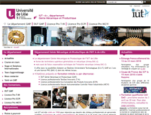 Tablet Screenshot of iut-gmp.univ-lille1.fr